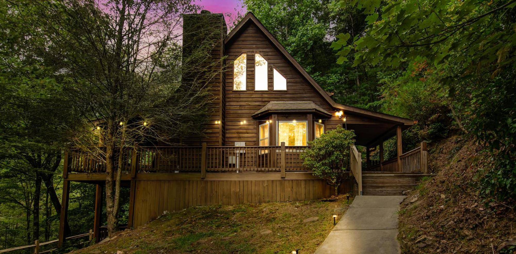 Amazing Creek View Cabin W/ Hot Tub, Firepit & Pool Table Ellijay Exterior photo