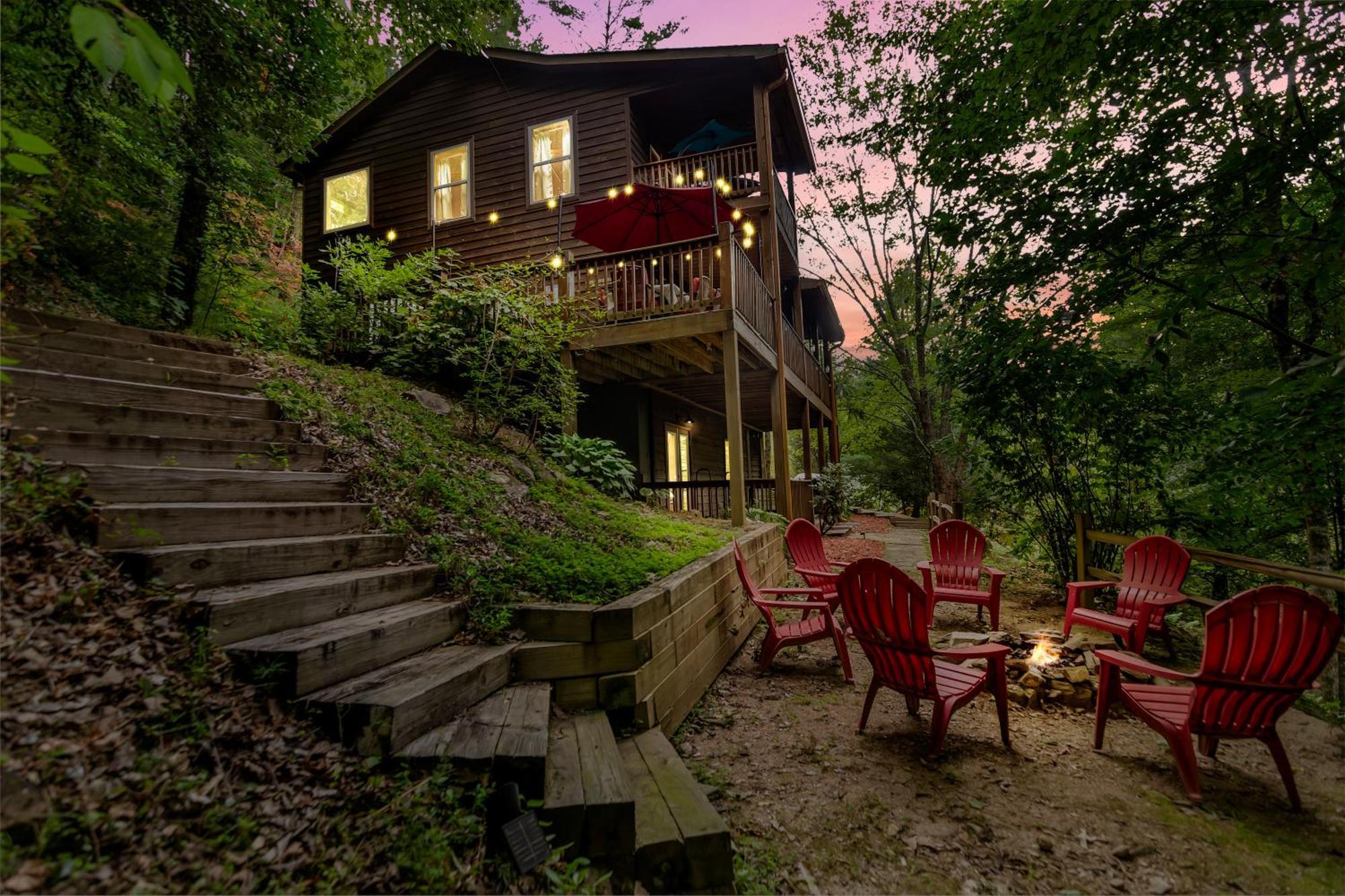 Amazing Creek View Cabin W/ Hot Tub, Firepit & Pool Table Ellijay Exterior photo